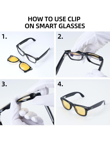 Clip Polarizado RCstyle para Ray-Ban Wayfarer 4 Piezas