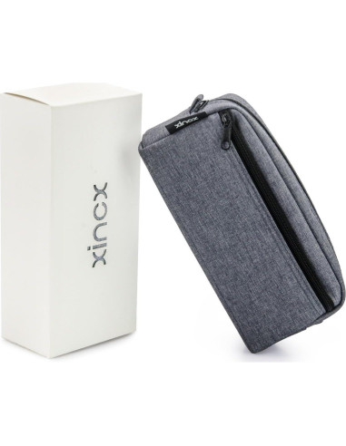 Estuche de Lápices xincx Gris Oscuro Gran Capacidad 20x6.3 cm