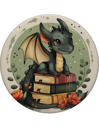 PopGrip Adhesivo Dragón Amante de Libros PopSockets