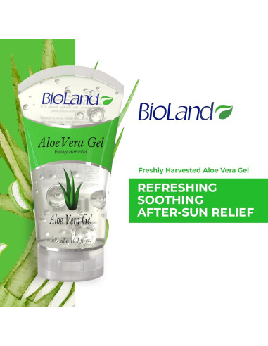Gel de Aloe Vera BioLand 300 mL - Hidratante Calmante Piel