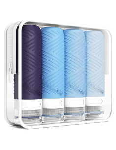 Botellas de Viaje PanLuoNais 3 Oz Silicona Aprobadas TSA