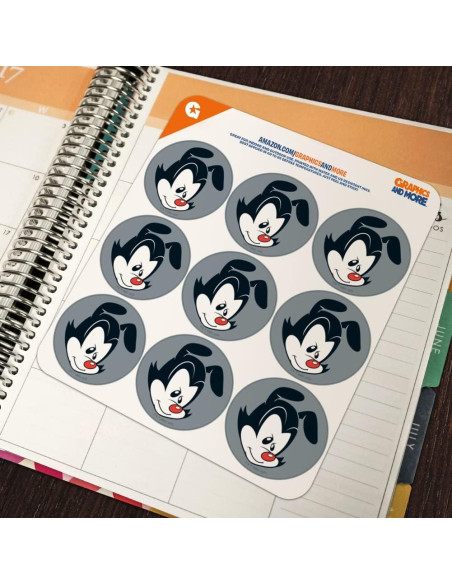 Calendario Planificador Stickers Animaniacs 18 Pegatinas 5.08 cm