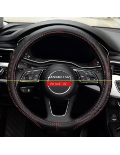 Funda de Volante LABBYWAY de Microfibra 37-39 cm Antideslizante 2