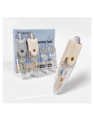 Cinta Correctora Retráctil Btwescola con 2 Recargas 5mm