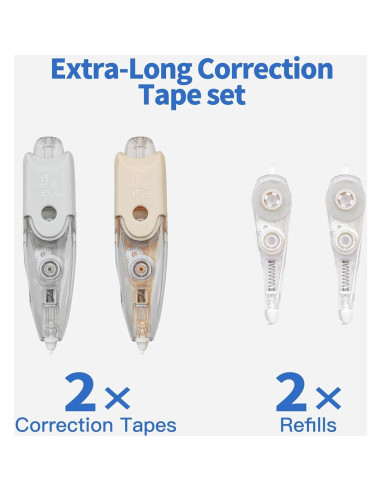 Cinta Correctora Retráctil Btwescola con 2 Recargas 5mm