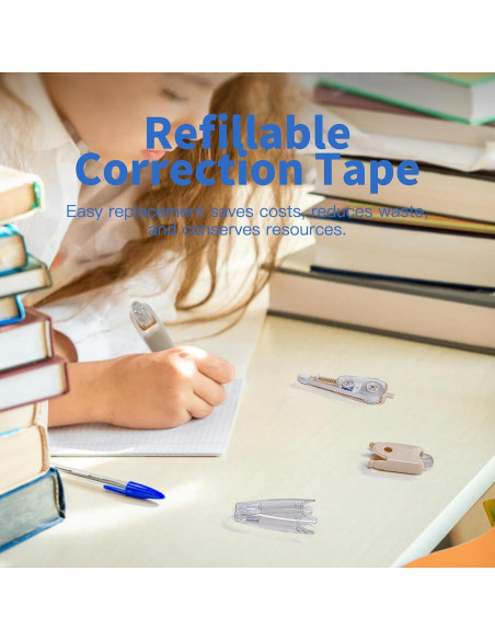 Cinta Correctora Retráctil Btwescola con 2 Recargas 5mm