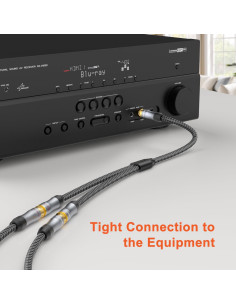 Divisor RCA Y VANAUX 30cm 1 Macho a 2 Hembras Audio 2