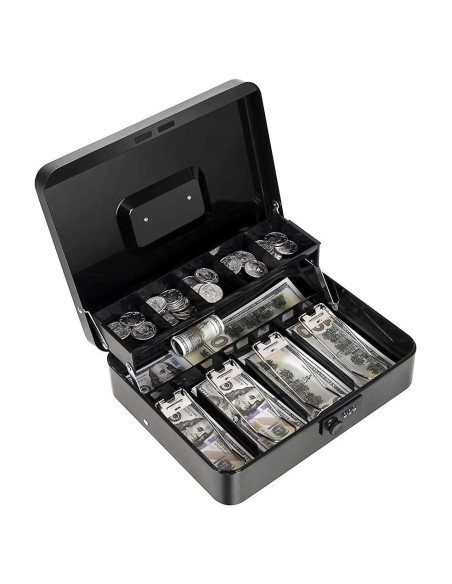 Caja de Dinero Goehiaul con Cerradura de Combinación 30x24x9 cm