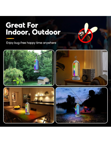 Zapper de Insectos PhatroyYee 4000mAh Recargable 2 Piezas