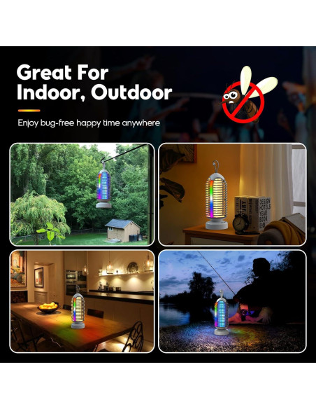 Zapper de Insectos PhatroyYee 4000mAh Recargable 2 Piezas