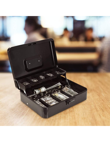 Caja de Dinero Goehiaul con Cerradura de Combinación 30x24x9 cm