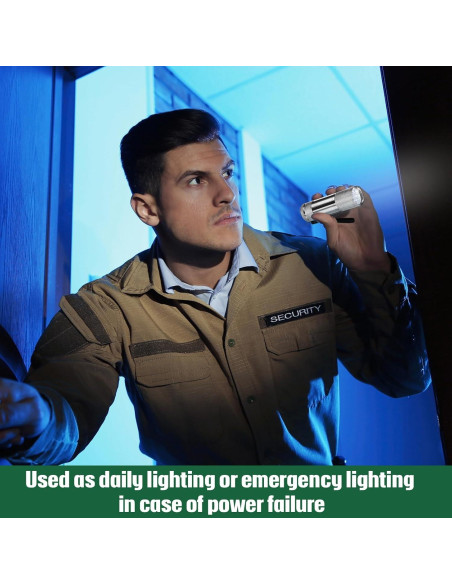 12 Mini Linternas LED VIHOSE de Aluminio Gris para Camping