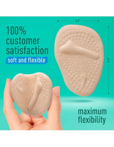 Almohadillas Metatarsales Comfwalk 3 Pares Beige - Alivio Dolor Tacones