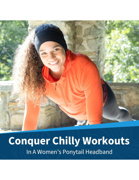 Banda para Cabello TrailHeads Power Ponytail - Mujer, Negro