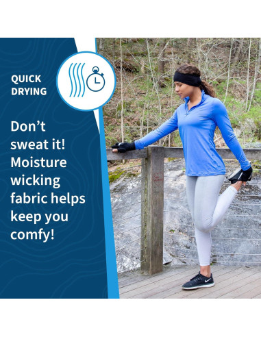 Banda para Cabello TrailHeads Power Ponytail - Mujer, Negro