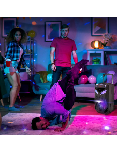 Altavoz PA Bluetooth Pyle 600W 10" con 2 micrófonos