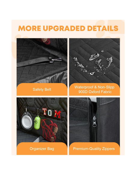 Funda de Asiento para Perros Kohree KR3713 Impermeable 900D