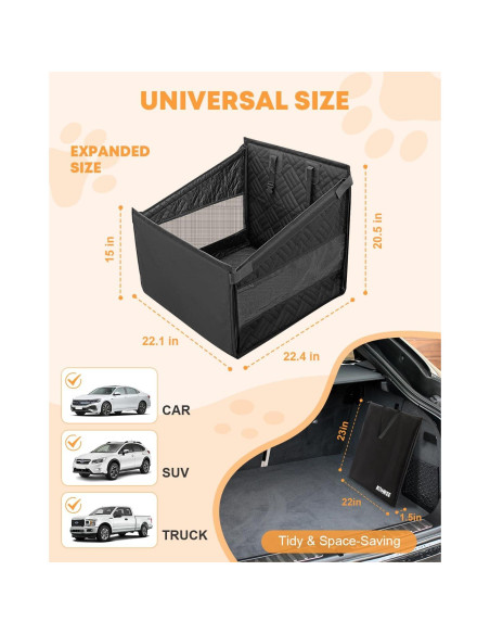 Funda de Asiento para Perros Kohree KR3713 Impermeable 900D