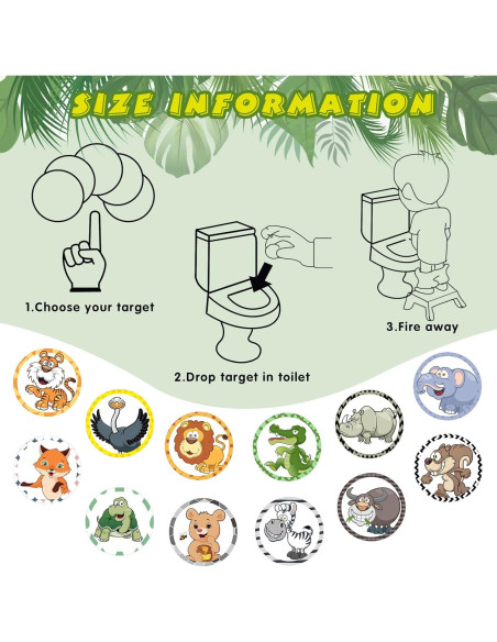 120 Objetivos de Inodoro Eersida para Entrenamiento Infantil