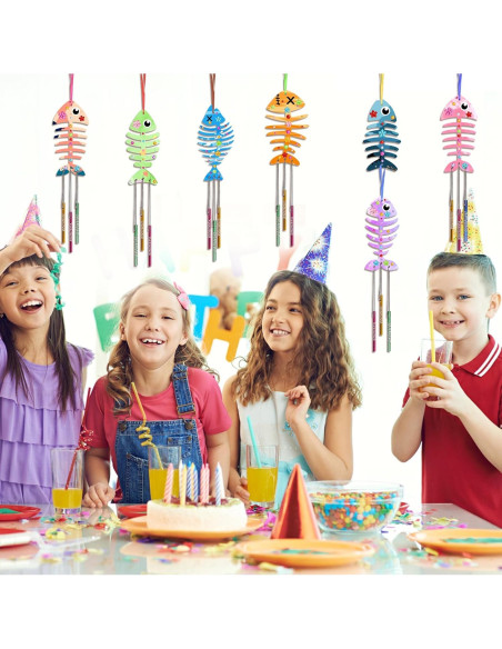 Kit de Campana de Viento Fennoral 30 Piezas Manualidades Niños