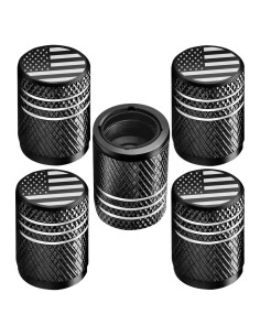 Tapas de Válvula de Neumático DEKKCAP 5 Piezas Bandera Americana