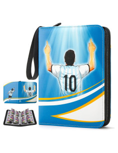 Carpeta de Tarjetas de Fútbol Deoyibu 440 Tarjetas Azul