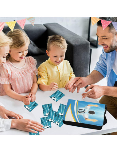 Carpeta de Tarjetas de Fútbol Deoyibu 440 Tarjetas Azul