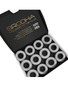 Bandas de Cabello en Espiral Srodha - 12 Piezas Transparentes 2