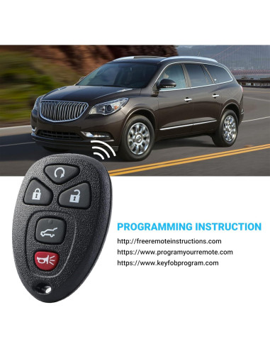 Control Remoto Entrada Sin Llave B4B para Chevy 5 Botones