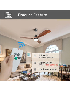 Control Remoto Universal para Ventilador de Techo Breeze Bay RC53T1T 2