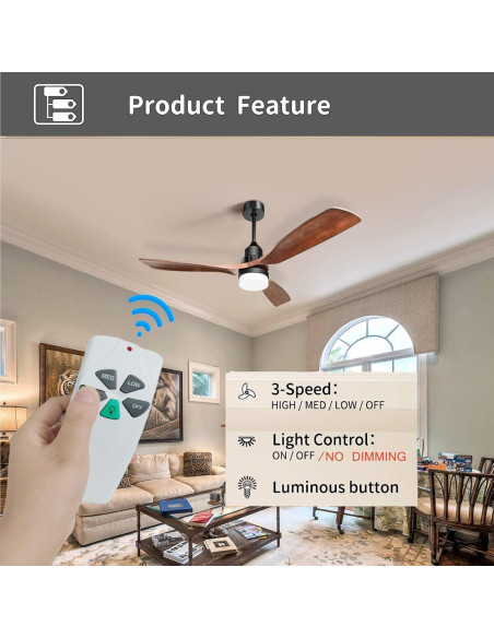 Control Remoto Universal para Ventilador de Techo Breeze Bay RC53T1T