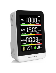 Monitor de Calidad del Aire 22 HOBBIES AK3 8-en-1 Temperatura Humedad