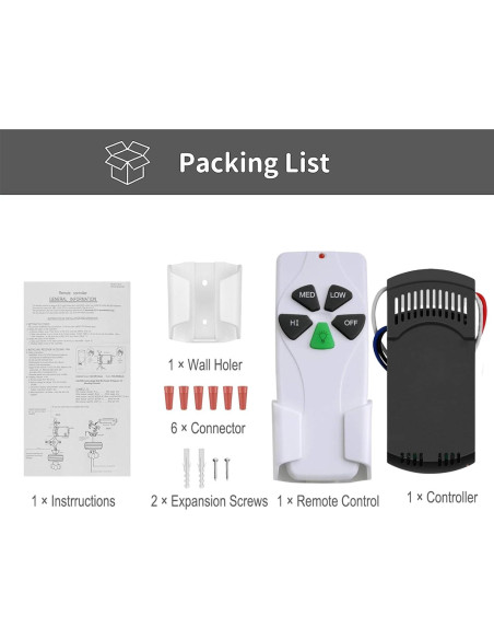 Control Remoto Universal para Ventilador de Techo Breeze Bay RC53T1T