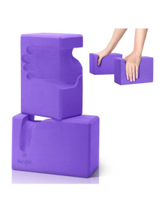 Bloques de Yoga Yes4All para Muñecas - 2 Piezas EVA Lavanda