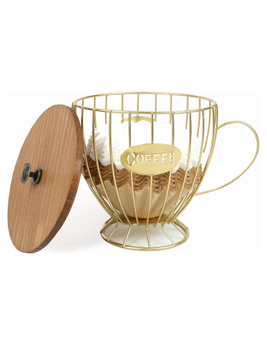 Cesta de Almacenamiento para Filtros de Café PUNNIO CFH-E1 Dorado