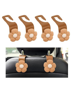 Ganchos para Reposacabezas SHMZK - Organizador de Coche Marrón