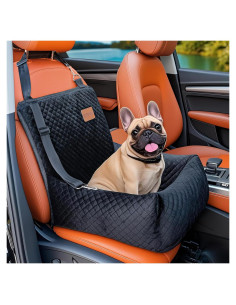 Asiento de coche para perros BOCHAO negro 57x54x33 cm