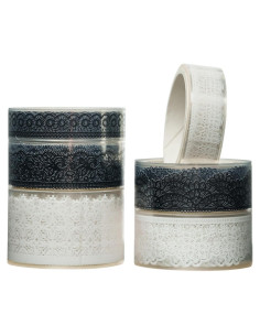 Set de 6 Rollos de Cinta Washi Decorativa PET - Songdao