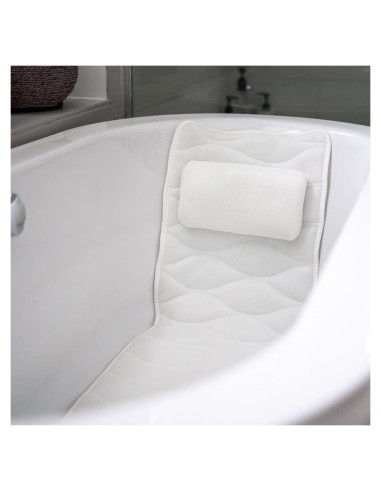 Almohada de Baño de Cuerpo Completo Monsuri - Malla Suave 121.92x40.01cm