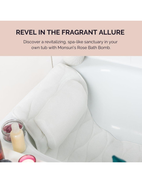 Almohada de Baño de Cuerpo Completo Monsuri - Malla Suave 121.92x40.01cm