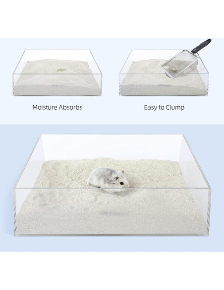 Baño de Arena para Hámster Niteangel 1.4L Azul - Suave y Efectivo