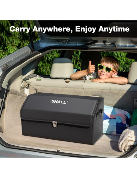 Organizador de Maletero Plegable SHALL 45L Negro para Coche