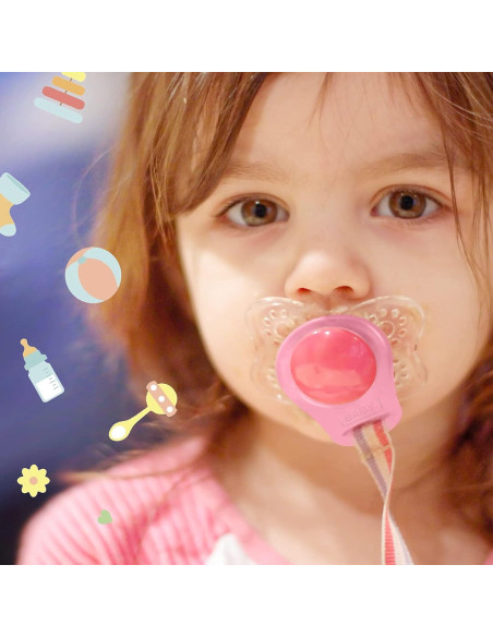 15 Clips de Chupete de Silicona Patelai para Bebés Coloridos