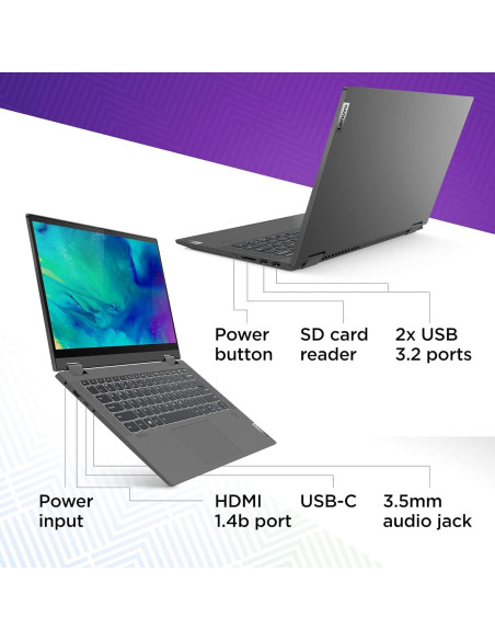 Laptop 2 en 1 Lenovo Flex 5 14" AMD Ryzen 5 16GB 256GB SSD