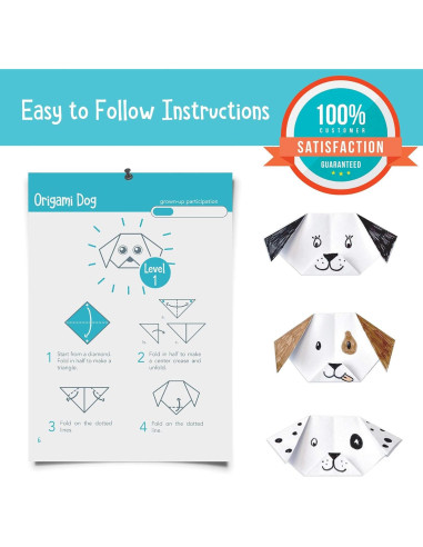 Kit de Origami Open The Joy - 150 Papeles de Doble Cara