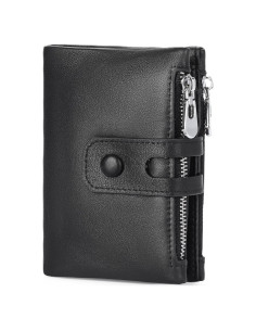 Billetera de cuero FALAN MULE para hombres con bloqueo RFID