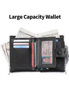 Billetera de cuero FALAN MULE para hombres con bloqueo RFID 2