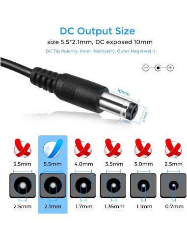 Adaptador de Poder 12V 1A ShenZhen - Transformador de Pared