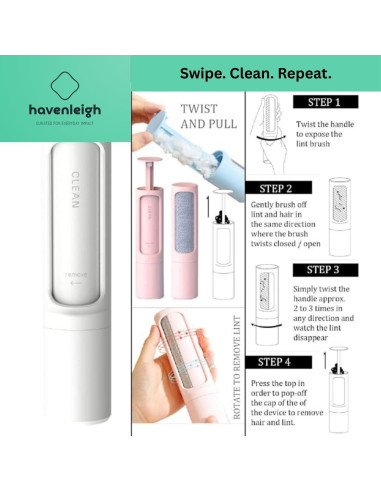 Cepillo Quitapelos Reutilizable Havenleigh - Crema de Arándano