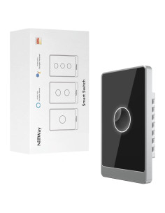 Interruptor de Luz Inteligente NillWay 1 Gang WiFi 2.4GHz Negro